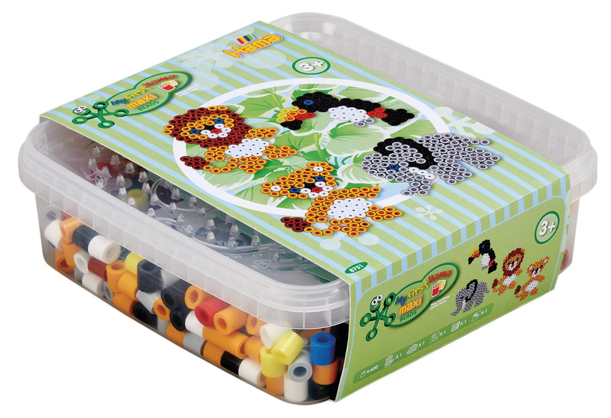 Hama Maxi B gelperlen 8751 B gelperlen Box L we Und Elefant Ca 600 hama-maxi-b-gelperlen-8751-b-gelperlen-box-l-we-und-elefant-ca-600