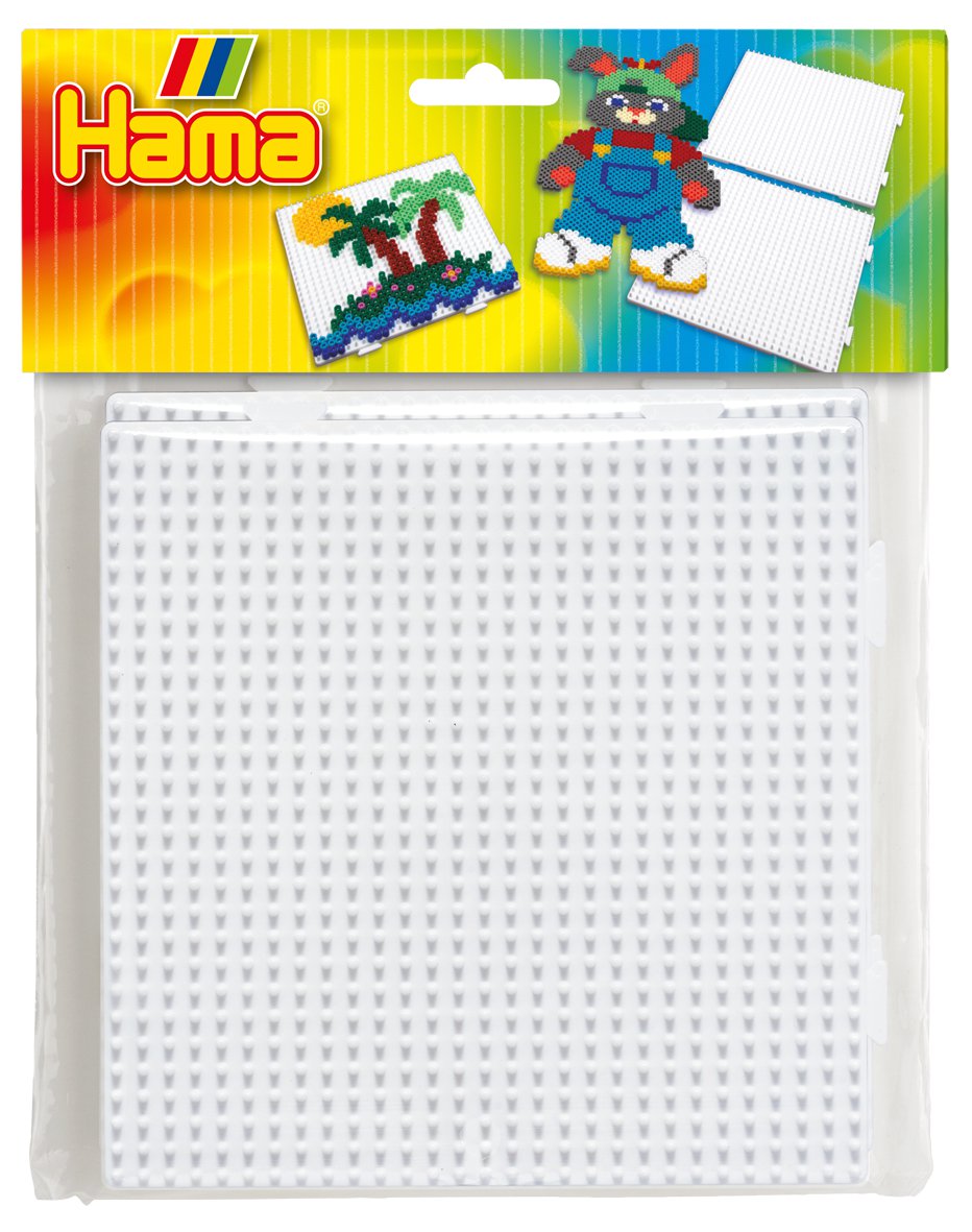 Hama Shop Hama Midi Bügelperlen 4458 Midi-2er Set Stiftplatten im Beutel, 2x Mul ...